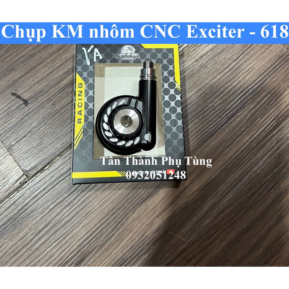 Chụp cóc công tơ mét/ cóc km exciter 2010, sirius nhôm cnc nguyên khối -618