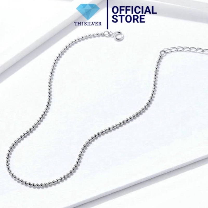 Lắc chân nữ bi nhỏ xinh xắn chuẩn bạc ta bóng đẹp