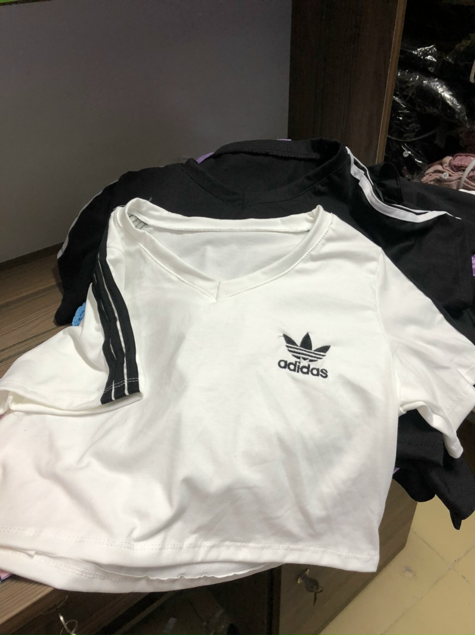 [HCM]Áo croptop sọc vai