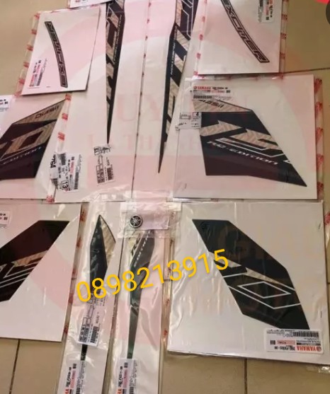 Bộ tem Exciter 150 màu đen nhám đời 2020