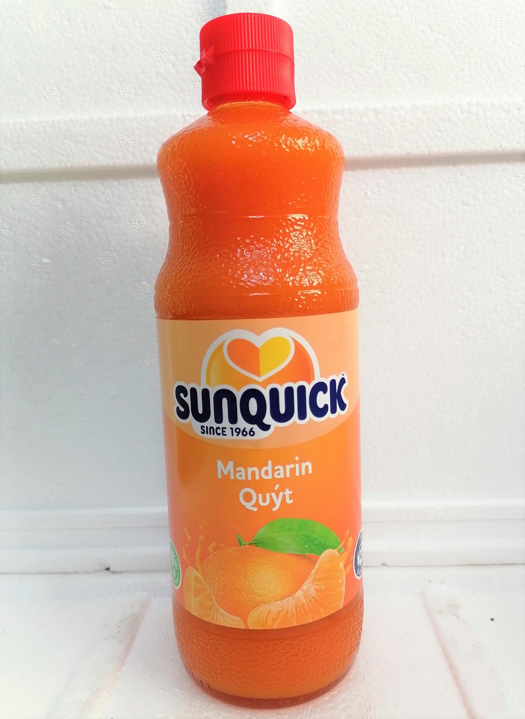 [Chai 800ml – QUÝT] NƯỚC ÉP TRÁI CÂY CÔ ĐẶC [Malaysia] SUNQUICK Mandarin Fruity and Refreshing (halal)