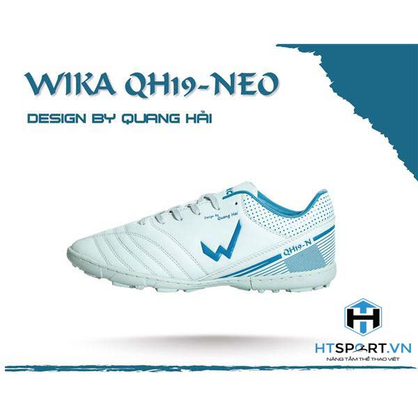 Giày đá bóng wika qh19neo, giày bóng đá quang hải sân cỏ nhân tạo chính hãng full box