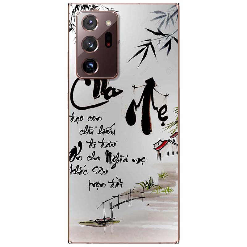 Ốp lưng dành cho Samsung Note 20 Ultra mẫu Thư pháp cha mẹ
