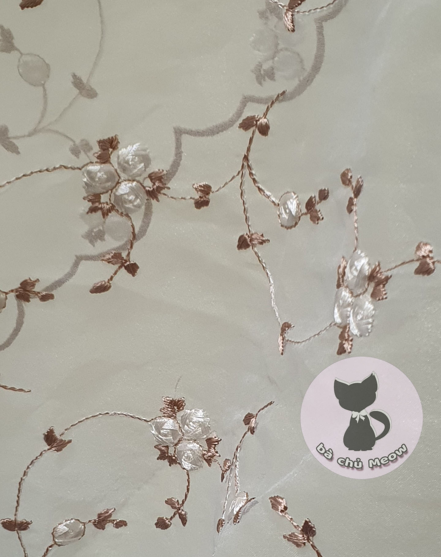 Set Vải Khúc Voan Thêu Hoa Cao Cấp