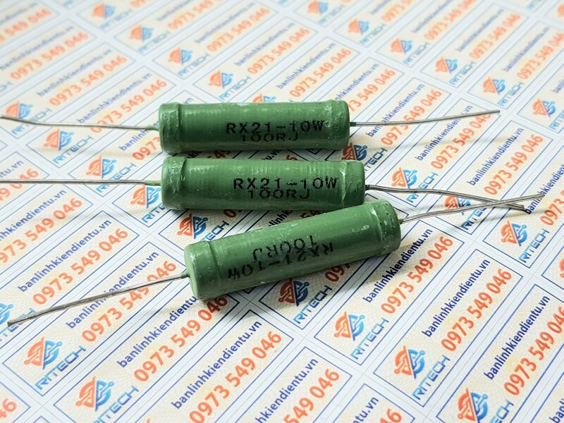 Rx21-10w 100rj điện trở dây quấn 10w 100r