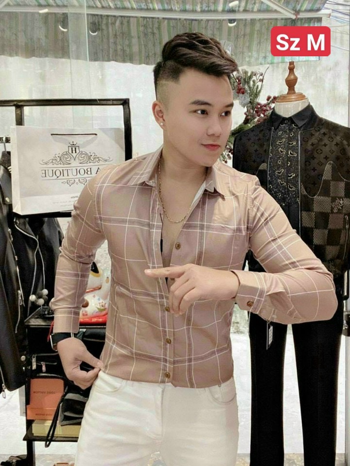 Áo sơ mi hoạ nam hoạ tiết