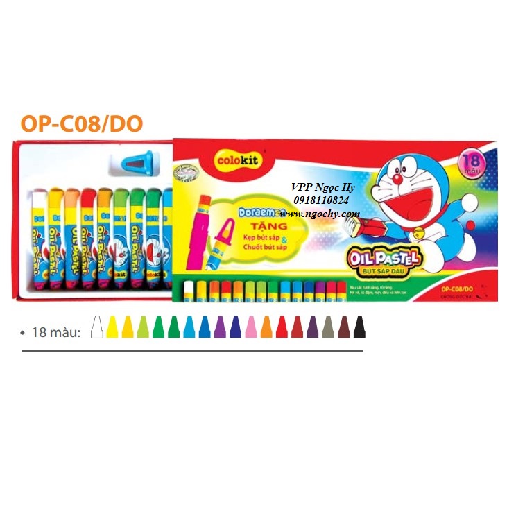 [HCM]Sáp dầu Colokit Doraemon OP-C08/DO