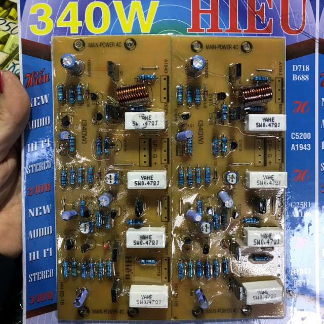 HOT-Mạch công suất 340w 8 sò