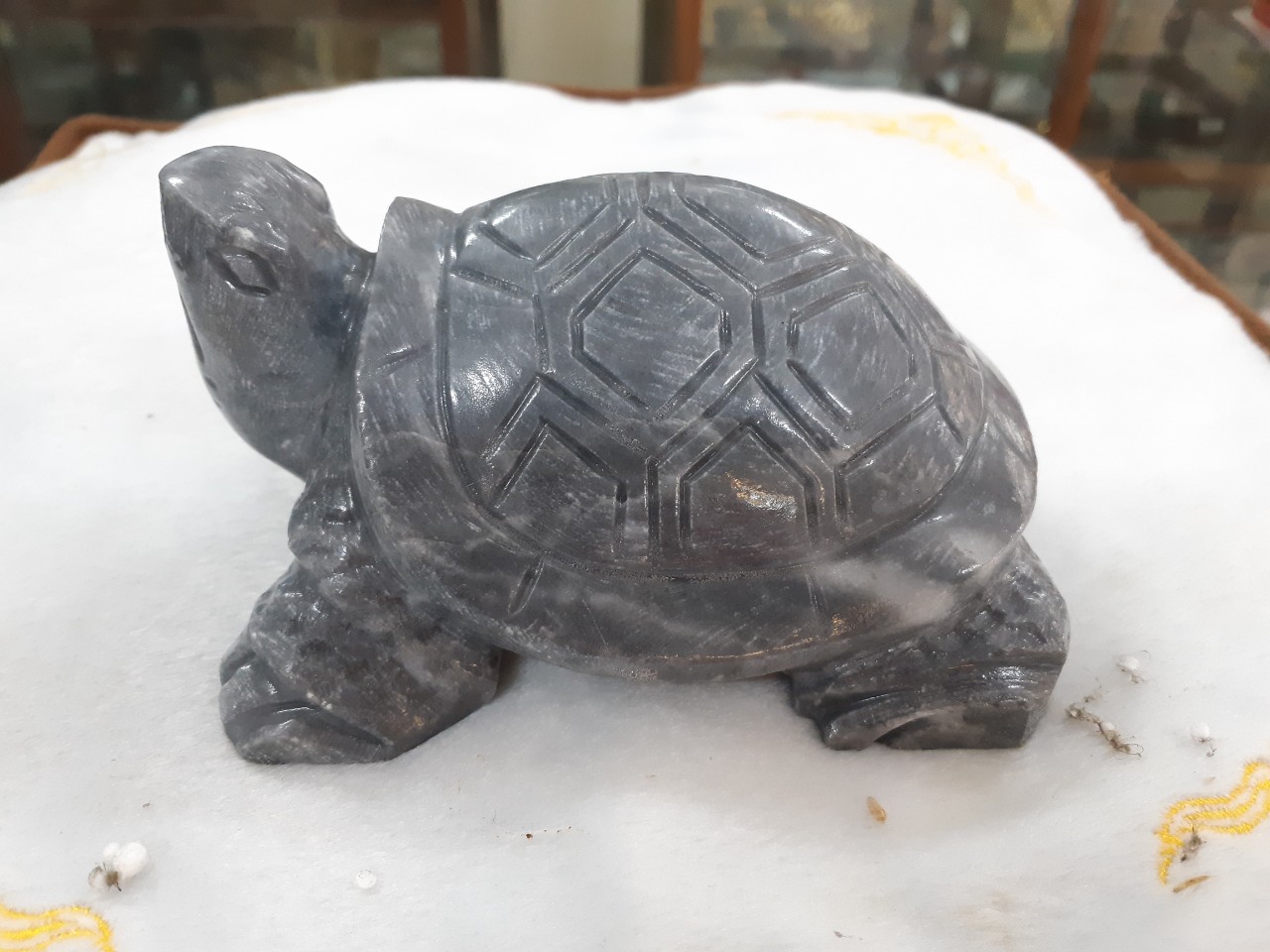 Rùa đá phong thủy dài 16cm cao 7cm