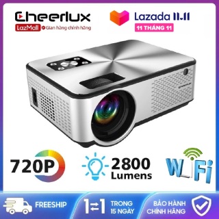 Máy chiếu WIFI Cheerlux C9, kết nối với điện thoại, độ sáng 2800 lumens thumbnail