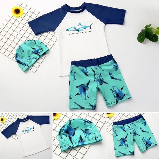 SET ĐỒ BƠI BÉ TRAI [CÁ MẬP] [YUKE]