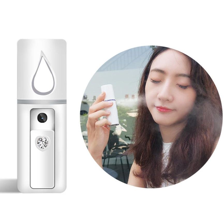 MÁY XỊT KHOÁNG CẦM TAY MINI NANO MOISTURE SPRAY Máy tạo ẩm Máy phun sương tạo ẩm Phun sương dưỡng ẩm mini Máy xông mặt mini Xông hơi mặt Xịt khoáng Nano Dưỡng ẩm chăm sóc da mặt
