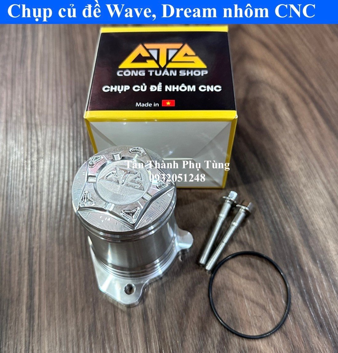 Chụp củ đề Wave , Dream CTS Nhôm CNC đồchơixe