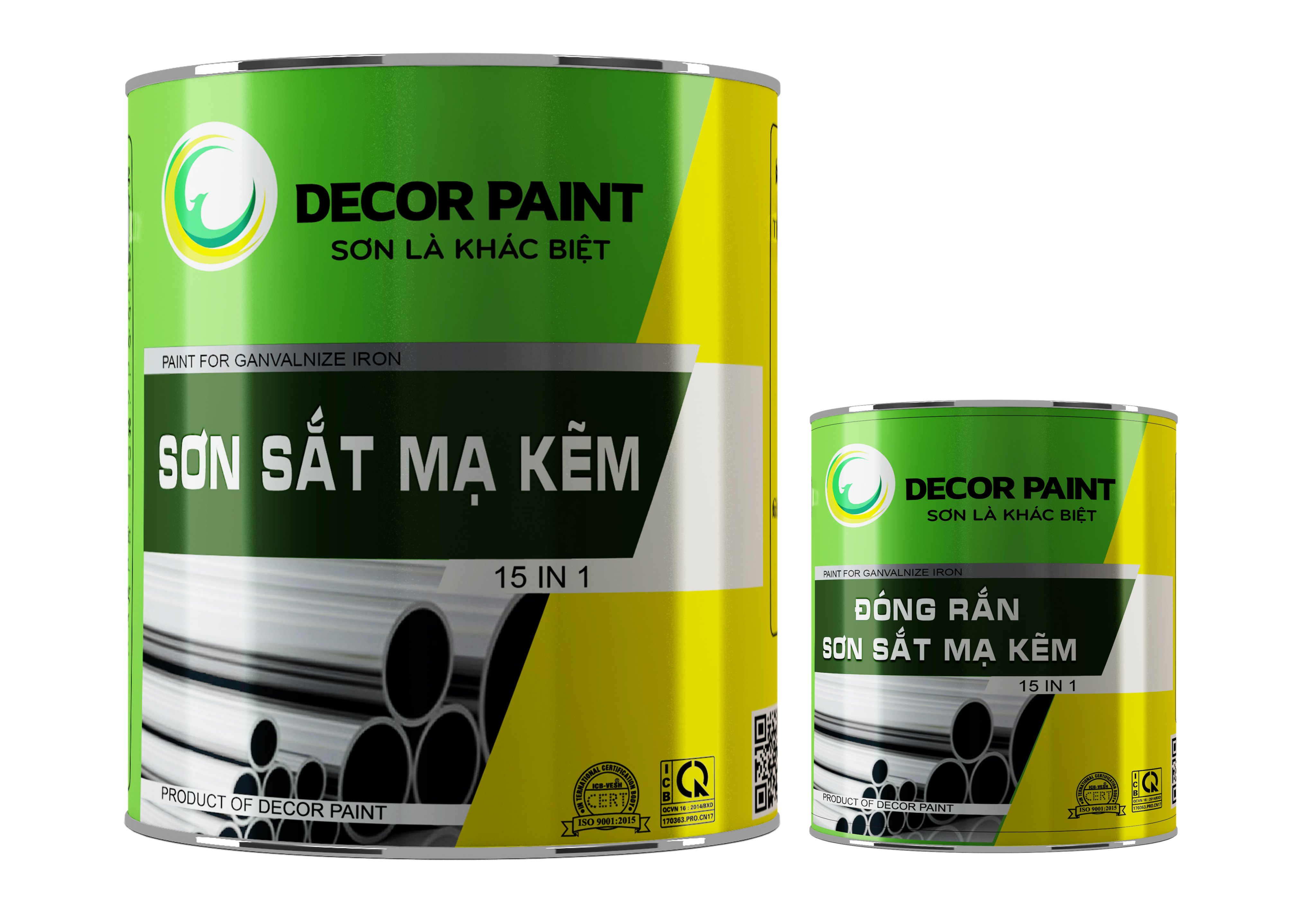 Sơn Sắt Mạ Kẽm Màu Cam Chống Trầy Xước, Bền Màu Decor Paint