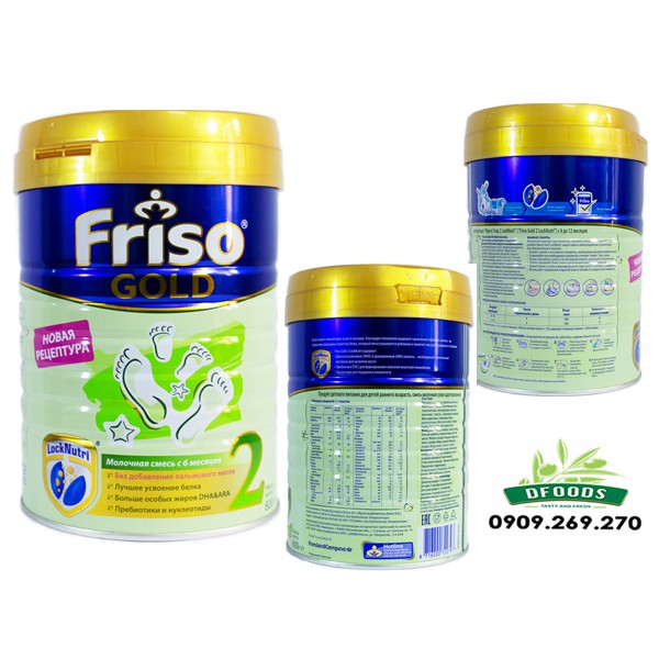 [HCM]Sữa bột Friso Nga số 2 800g