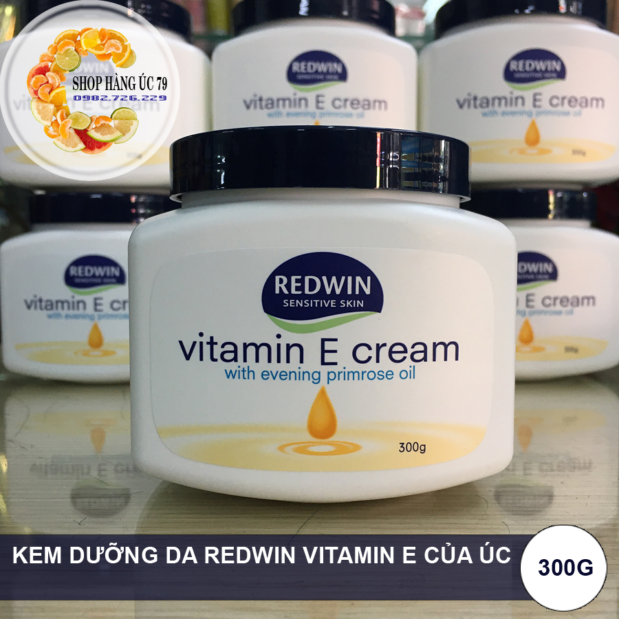 KEM DƯỠNG DA TOÀN THÂN - REDWIN VITAMIN E, 300g