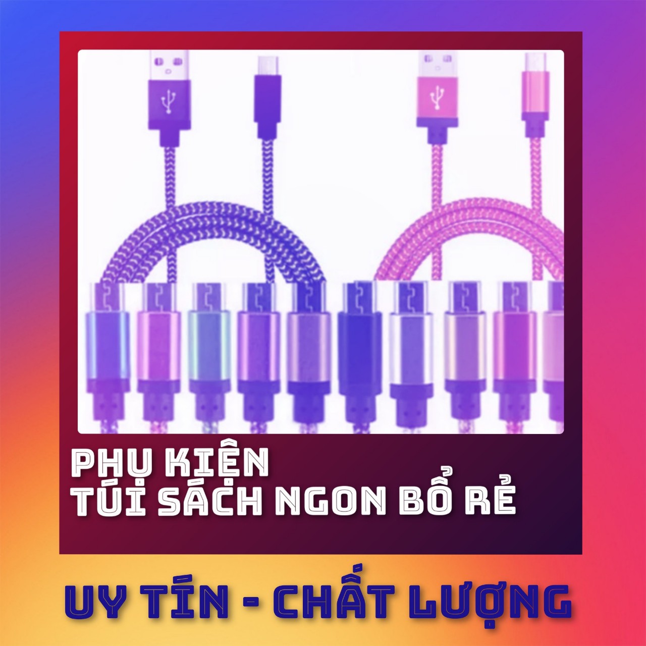 Cáp Sạc Nam Châm  Xoay 360Độ  dành cho Iphone + Samsung + Usb Type C - Bọc Dù