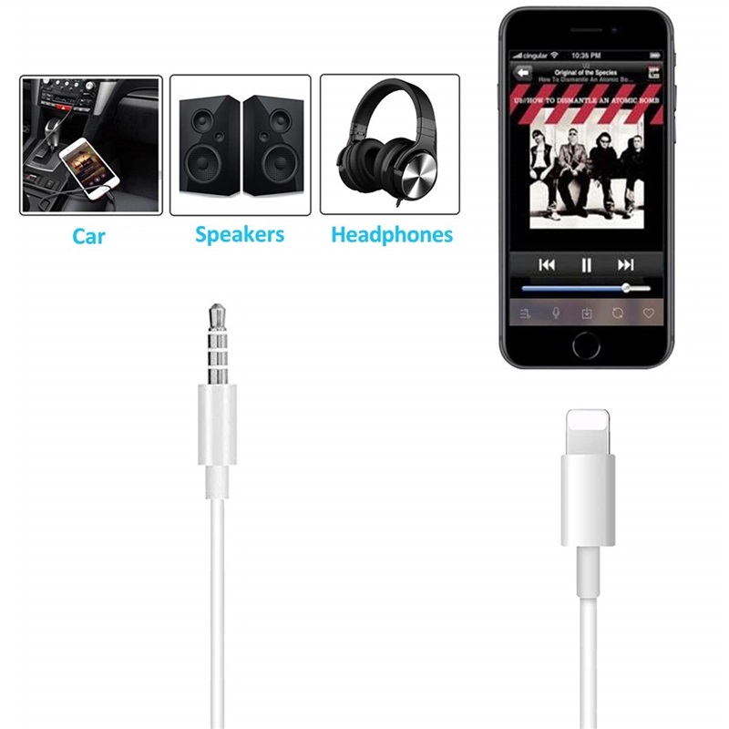 Cáp Chuyển Đổi Từ Cổng Lightning Ra Chân 3.5mm Cho iPhone Xs