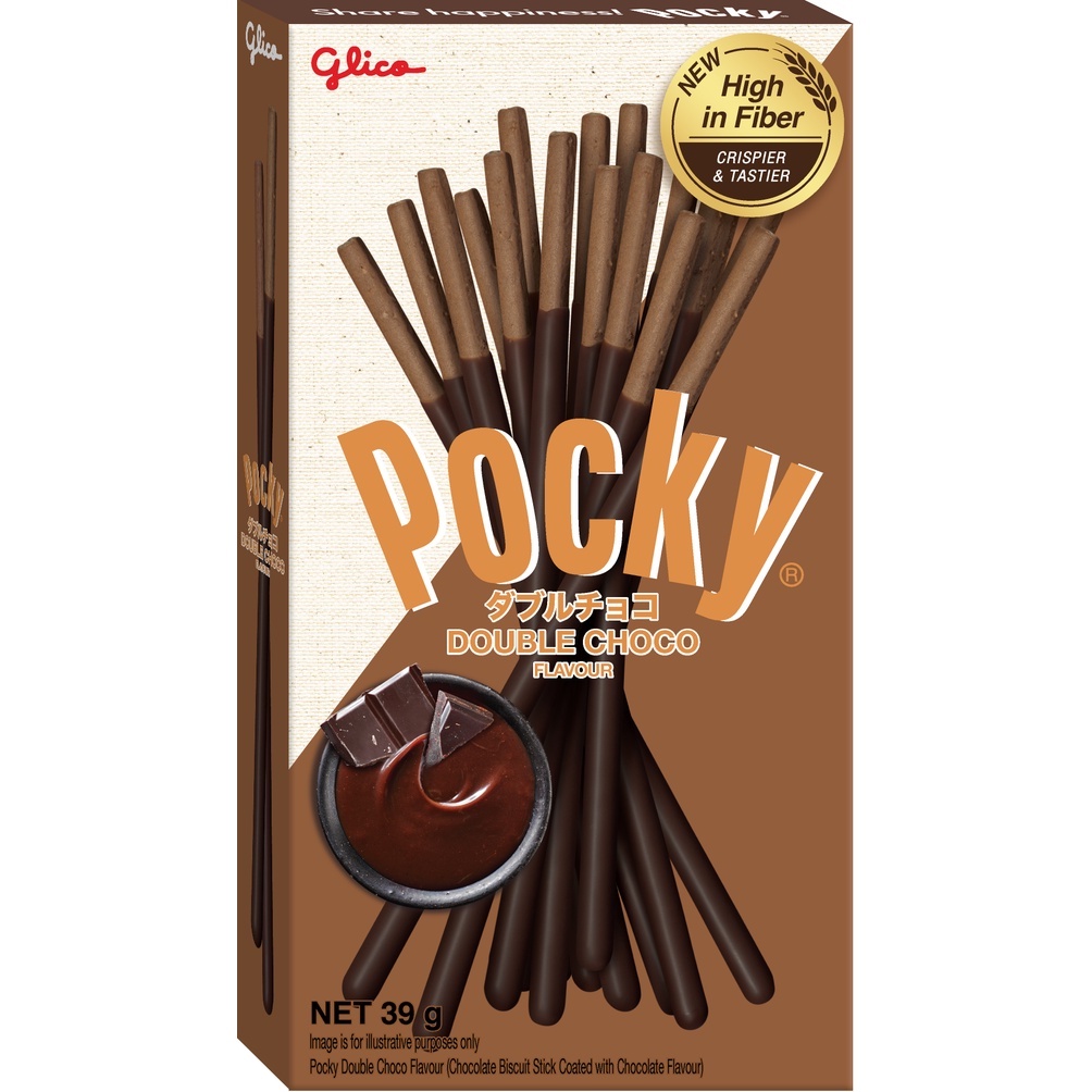 Combo 4 Hộp Bánh Que Socola Glico Pocky Double Choco 39G