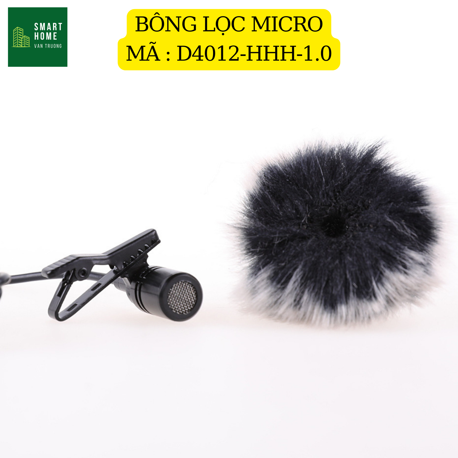 Bông lọc chống ồn cho micro GoCheck cài áo micro trợ giảng