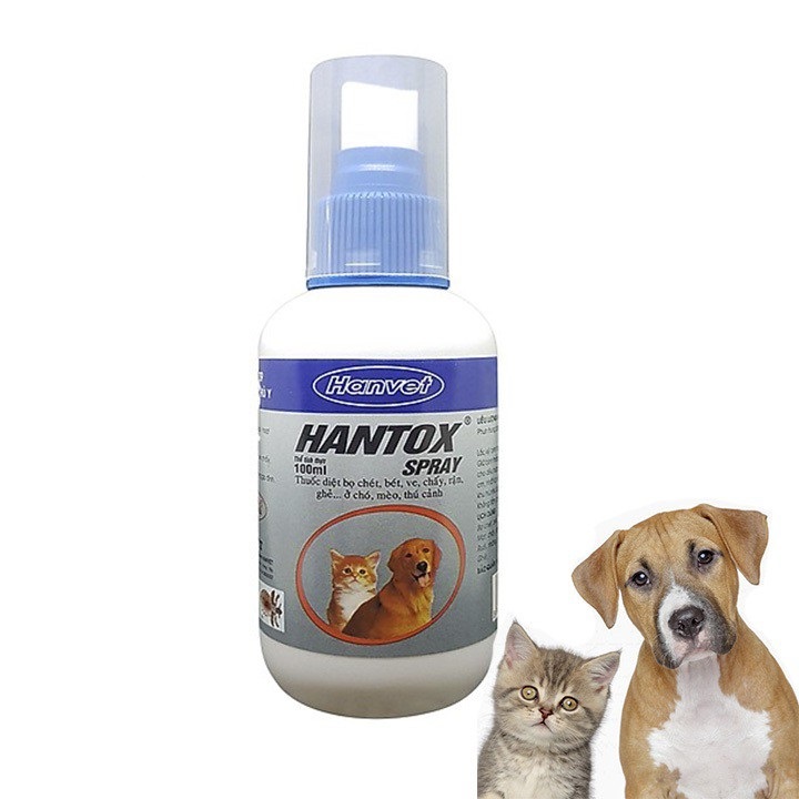 Chai Xịt Ve Rận Hantox Cho Chó Mèo 100ml