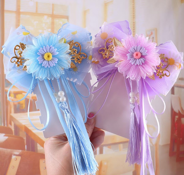 Kẹp nơ tiểu thư 3 lớp