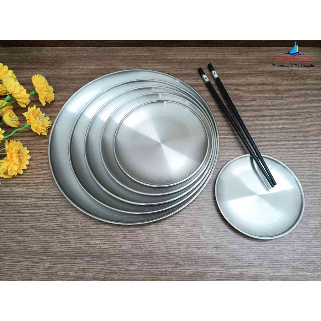 Dĩa inox vàng, dĩa inox bạc, đĩa Hàn Quốc