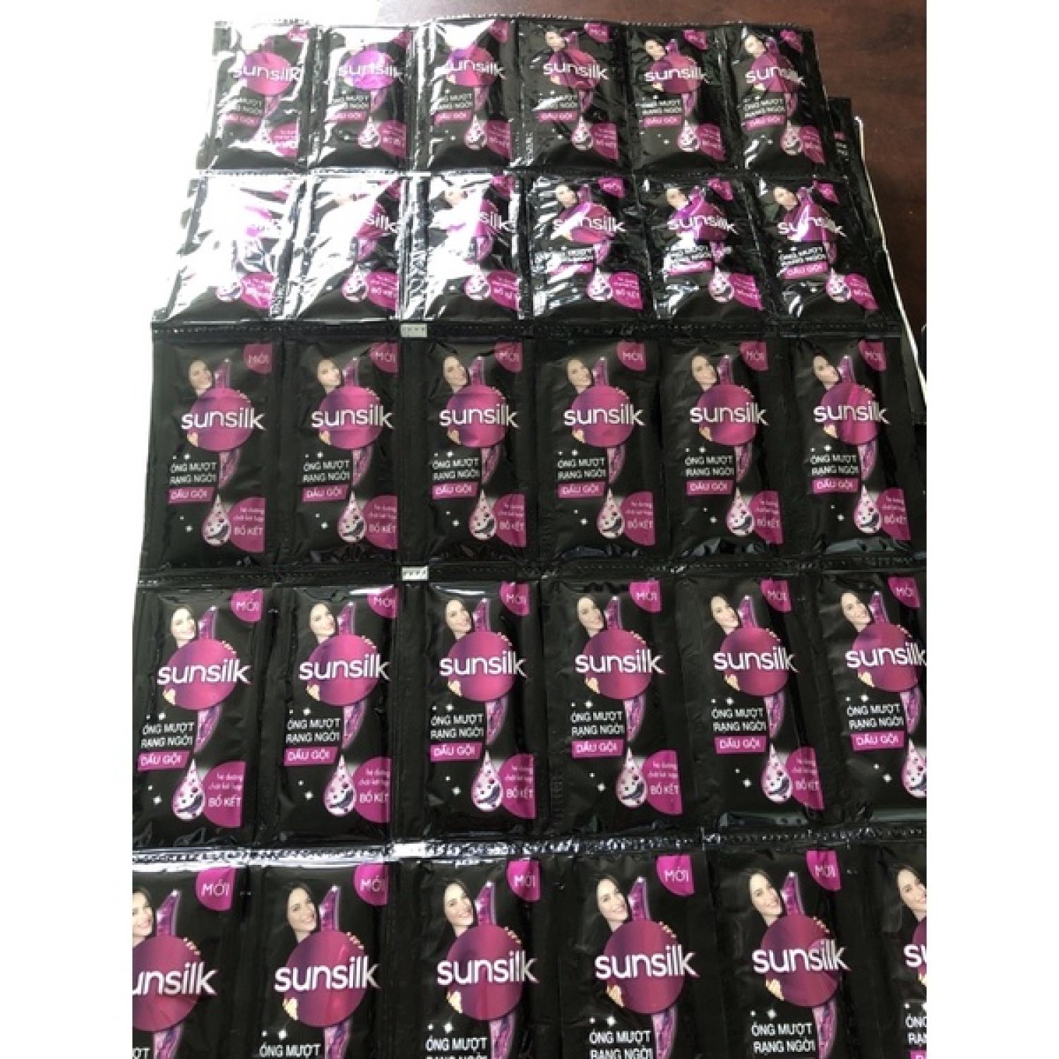 Combo 5 dây dầu gội Sunsikl đen gói 6g ( 10 gói x 5dây)