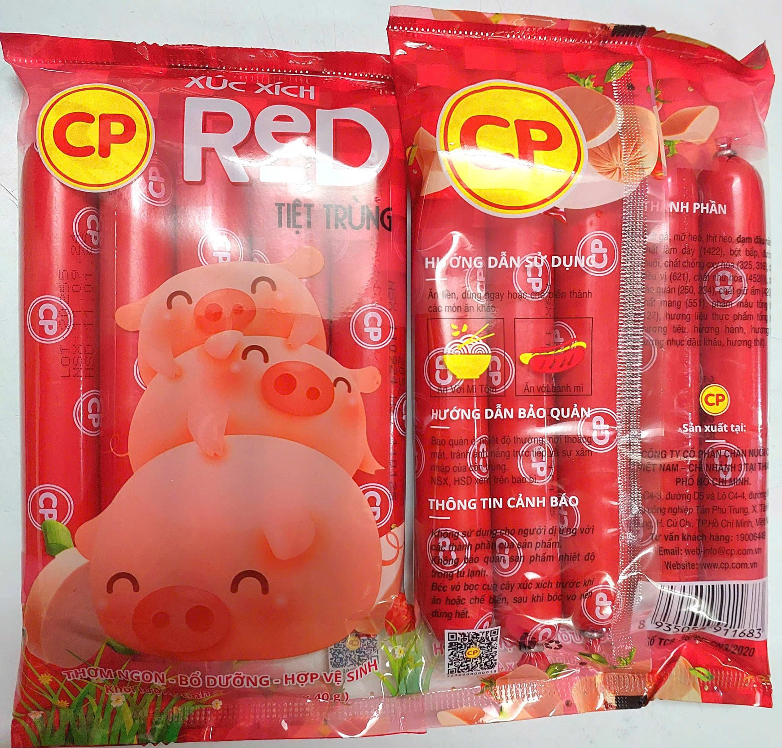Xúc xích tiệt trùng CP gói 200g_Monhi_Food