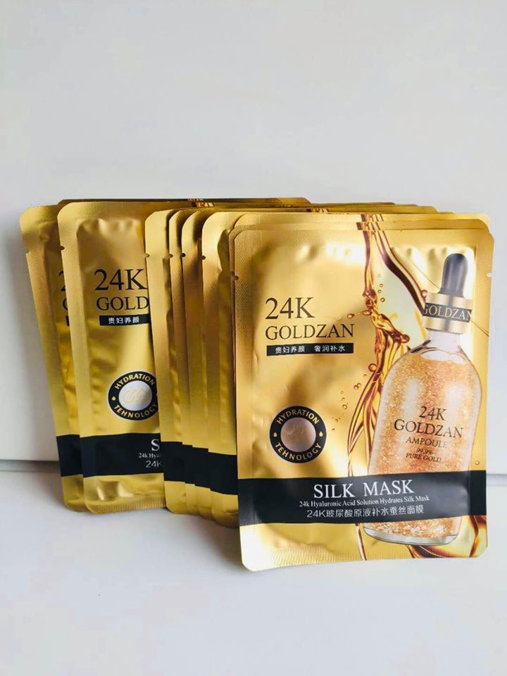[HCM]MẶT NẠ LỤA VÀNG 24K GOLDZAN SILK MASK