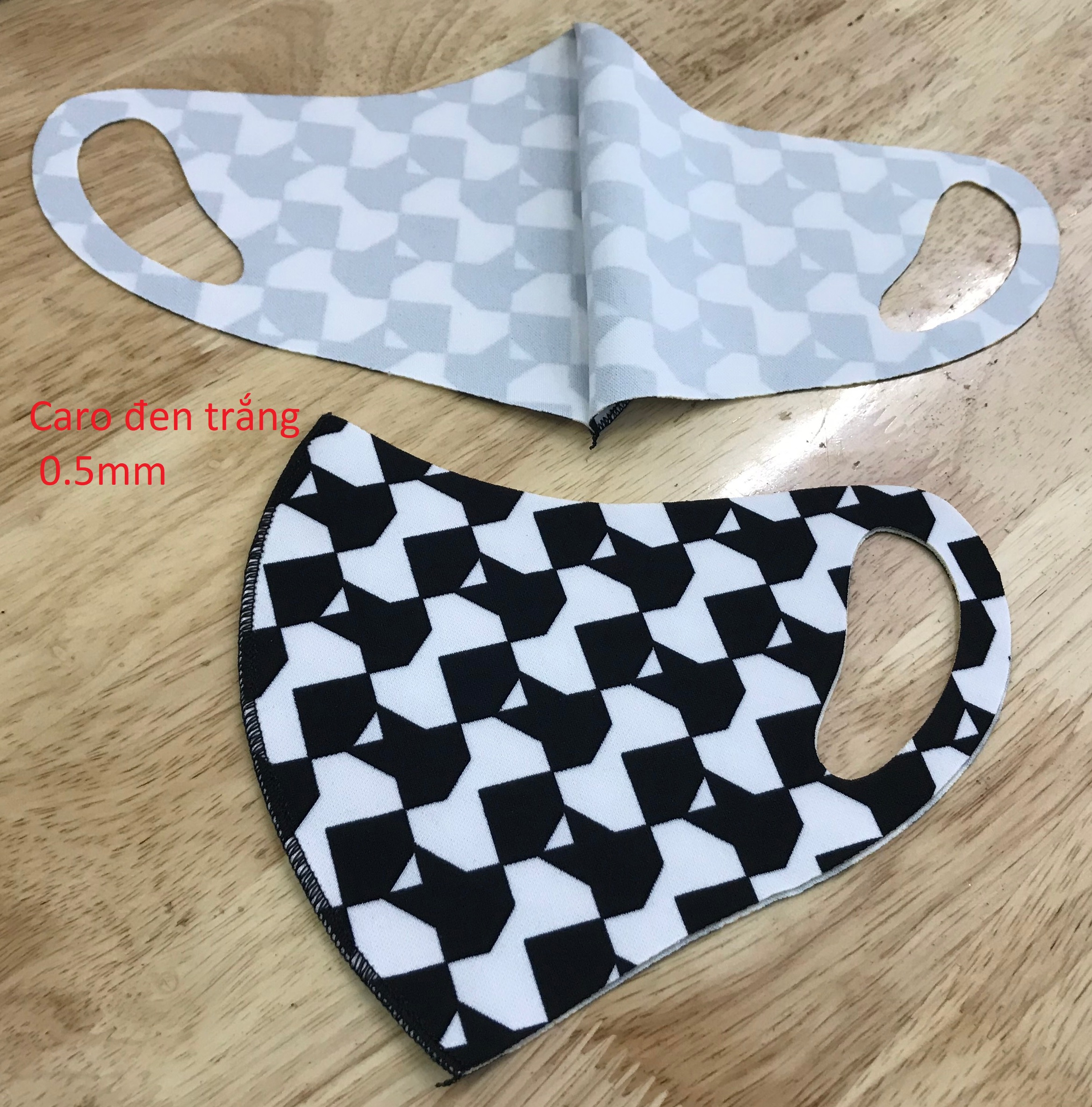 Set 10 Khẩu Trang Vải Co giãn Poly thun khổ rộng
