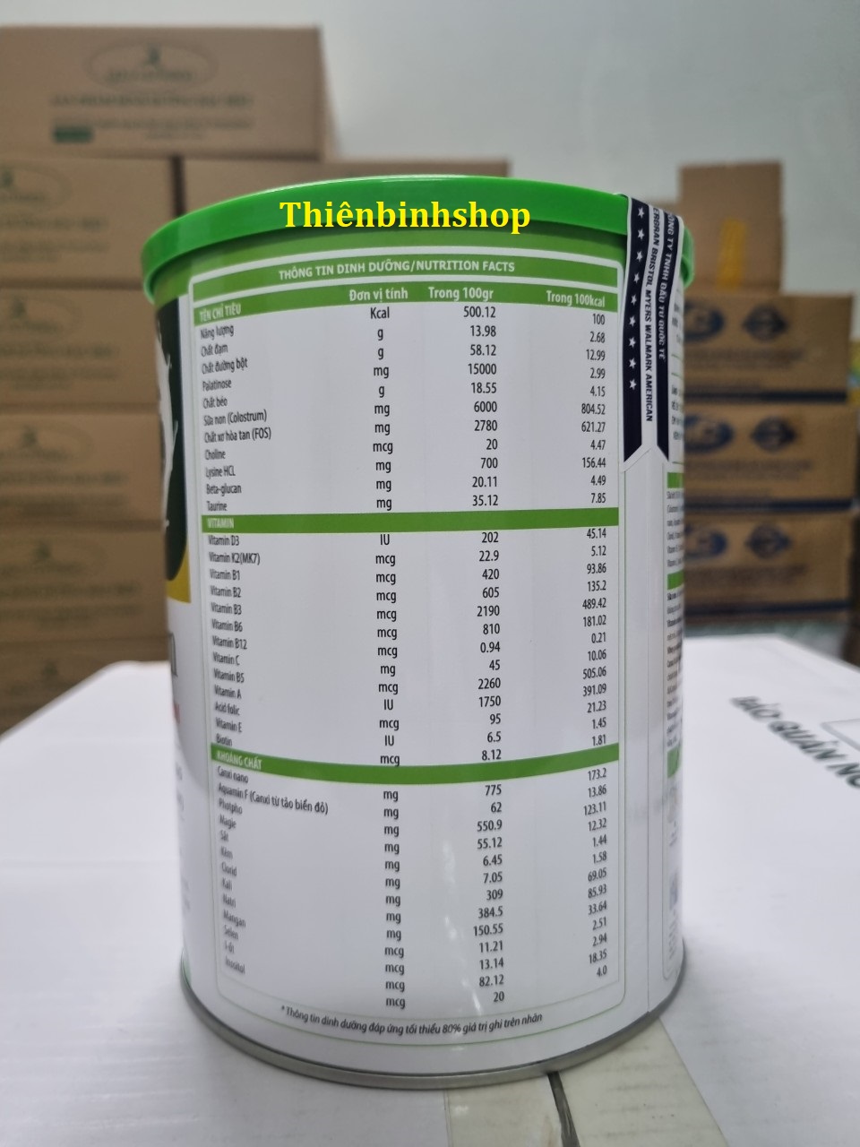 [900gr/hộp, Date T5/2025 ] Sữa bột Alpha USA Gold Colostrum.