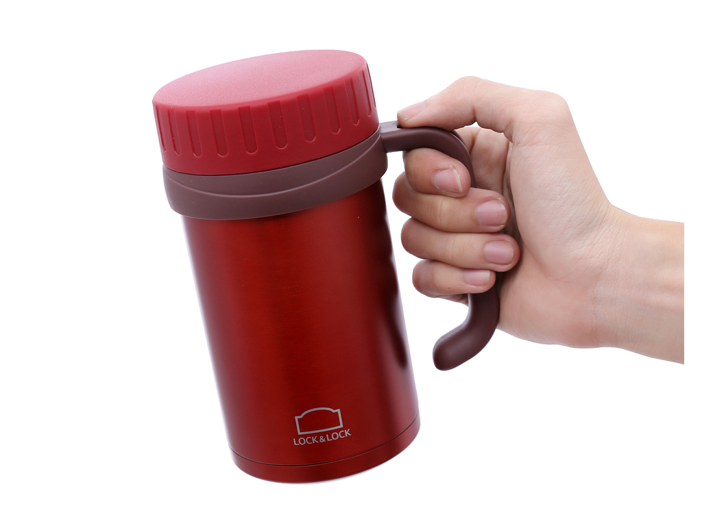 Cốc Giữ Nhiệt LocknLock 500ml LHC9002B Màu Đỏ Basic Table Mug