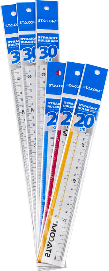 Thước nhựa pvc dẻo 20cm/30cm stacom sr220/sr230