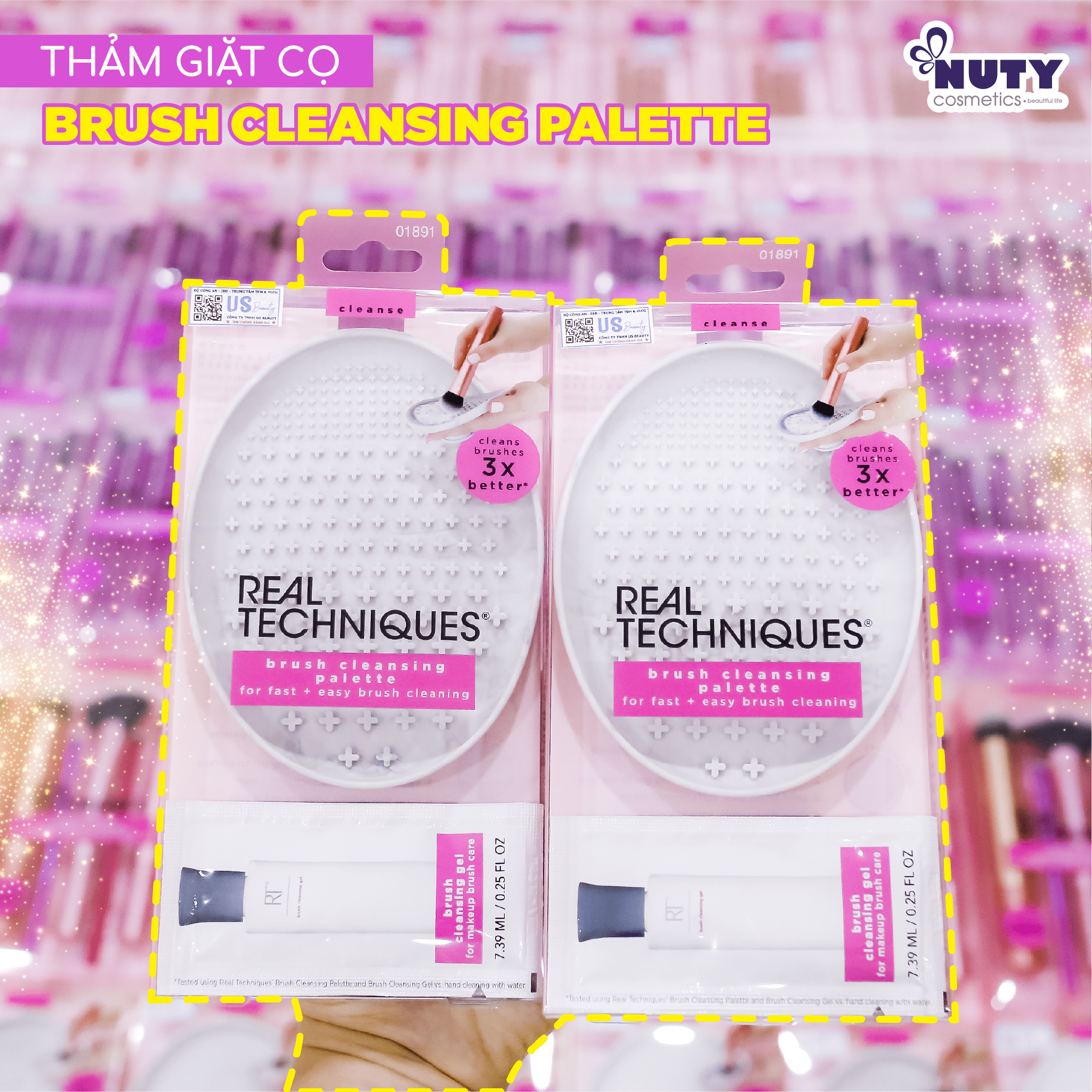 Dụng cụ Giặt Cọ Real Techniques Brush Cleansing Palatte