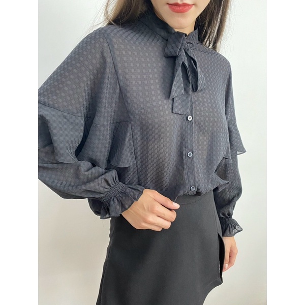 Áo sơ mi nữ SATHY tiểu thư cao cấp (BEEZY)