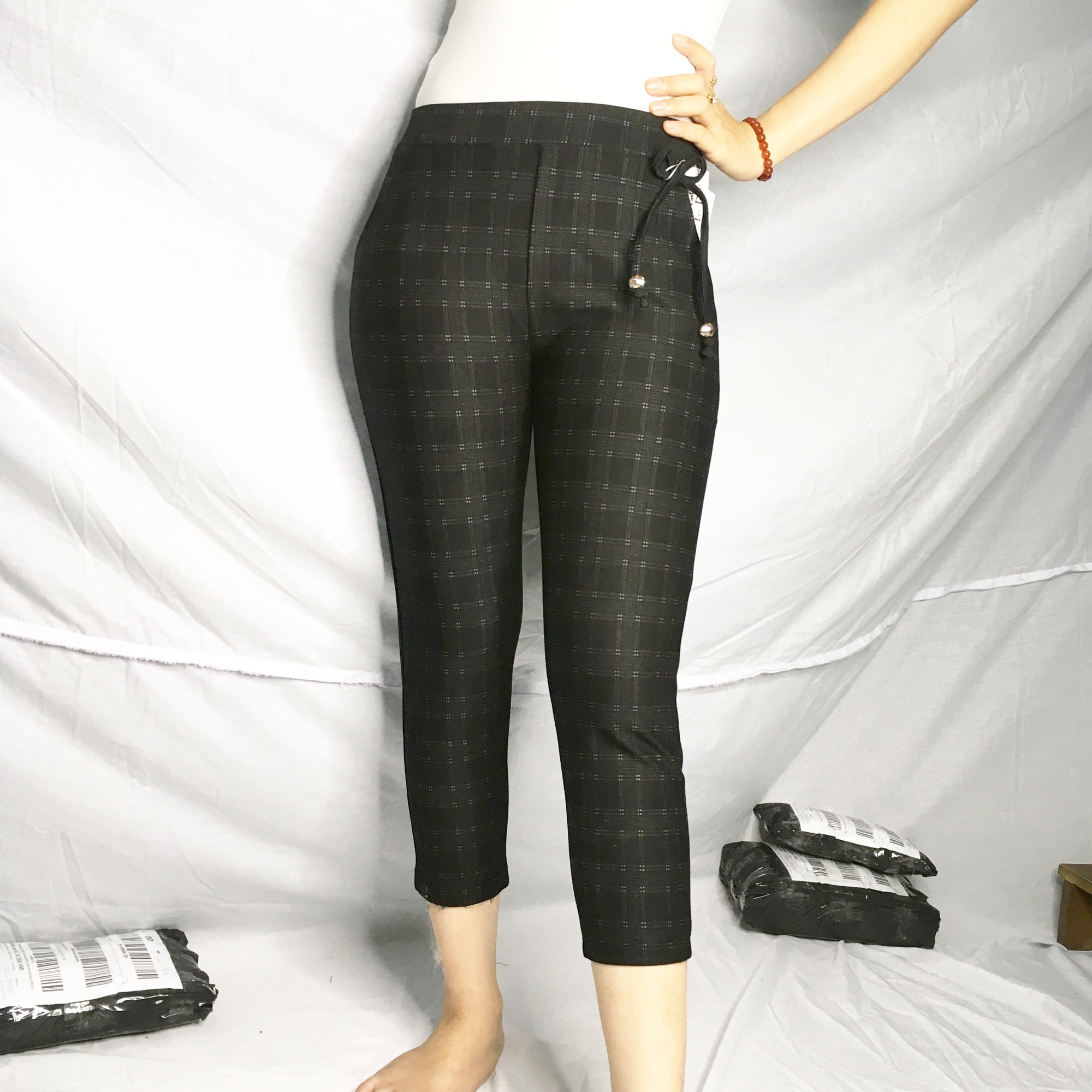 [HCM]Quần lửng karo thun cotton hàn quốc