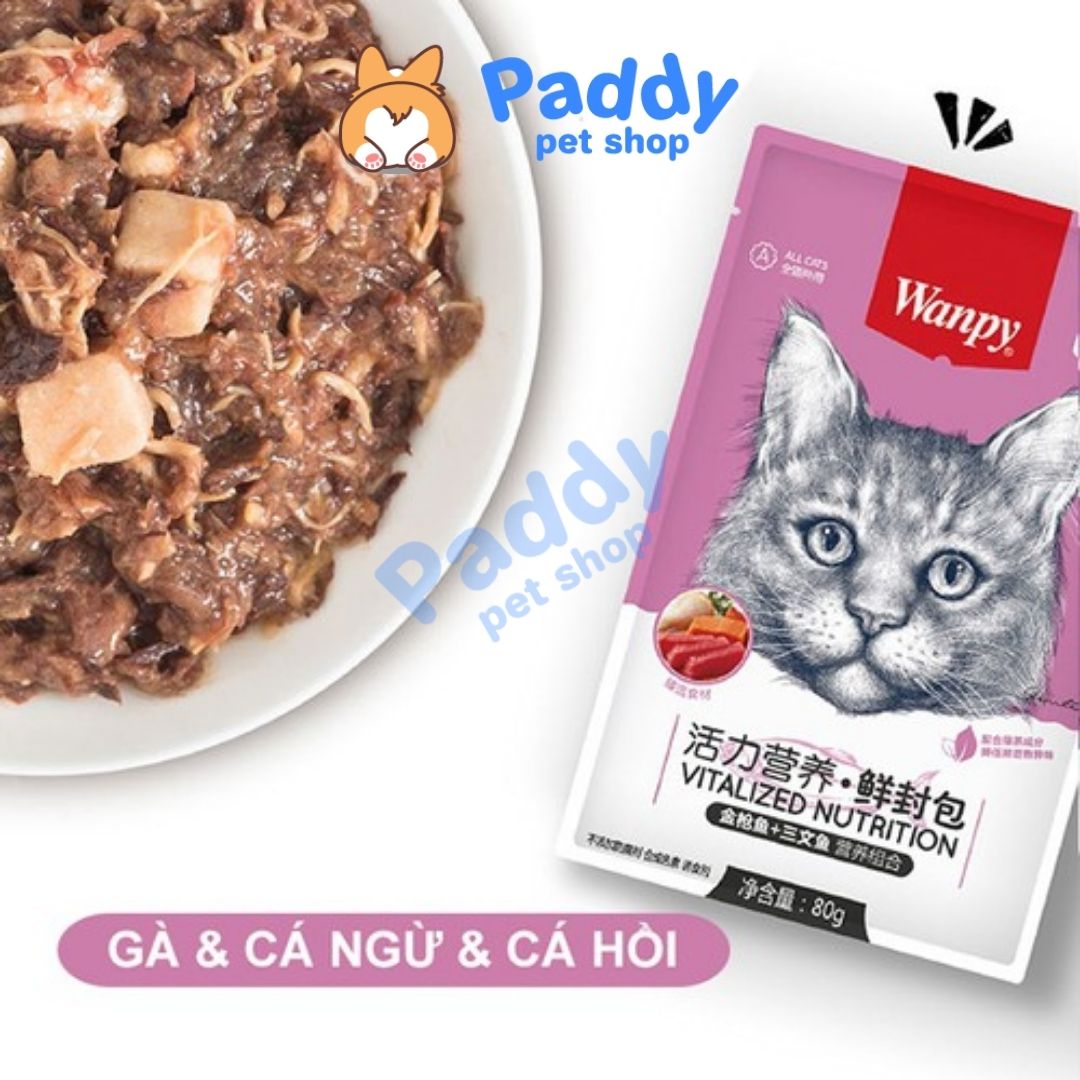 Pate Mèo Wanpy Súp Thịt Tươi 80g