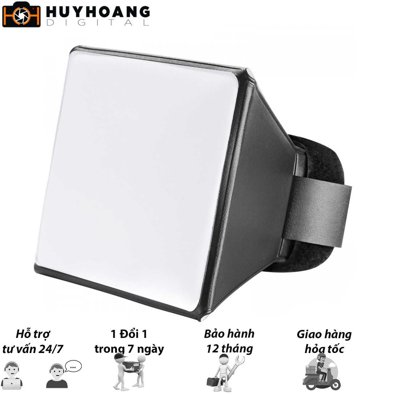 Tản sáng cho đèn Flash rời Pixco 10x13cm (Đen).