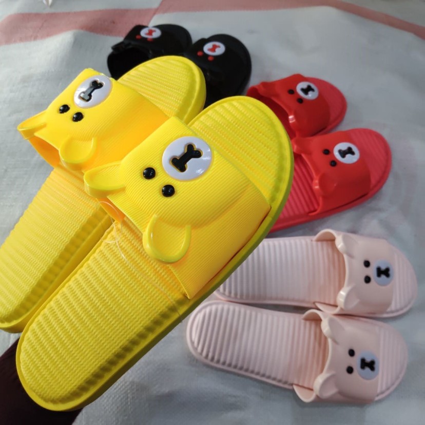 Dép Thái Hình Gấu Hot 2021 | Dép Quay Ngang Nữ Dễ Thương | Dép Văn Phòng Minh Thư Shoes giá rẻ