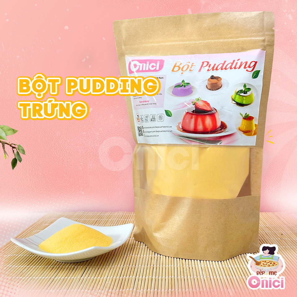 PUDDING TRỨNG DÂU SOCOLA MÔNMATCHA 100GR Bếp Của Mẹ Onici