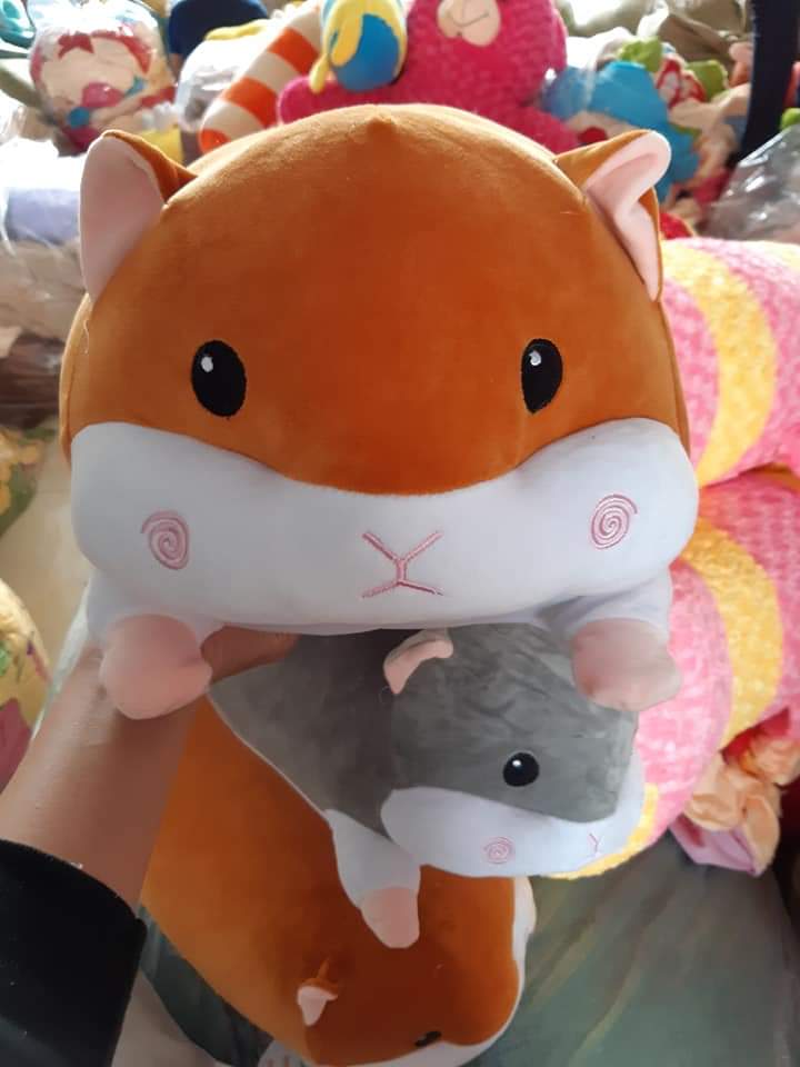 [HCM]Gấu bông chuột hamster nằm dễ thương siêu mềm mịn (50cm--->80cm) vải miniso 4 chiều cao cấp mềm mại êm ái, an toàn cho người sử dụng