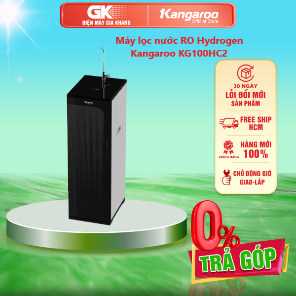Máy lọc nước ro hydrogen kangaroo 10 lõi kg100hc2 - - máy lọc nước kangaroo có thiết kế tủ đứng infinity tích hợp vòi nước kháng khuẩn - giao hàng toàn quốc - freeship hcm