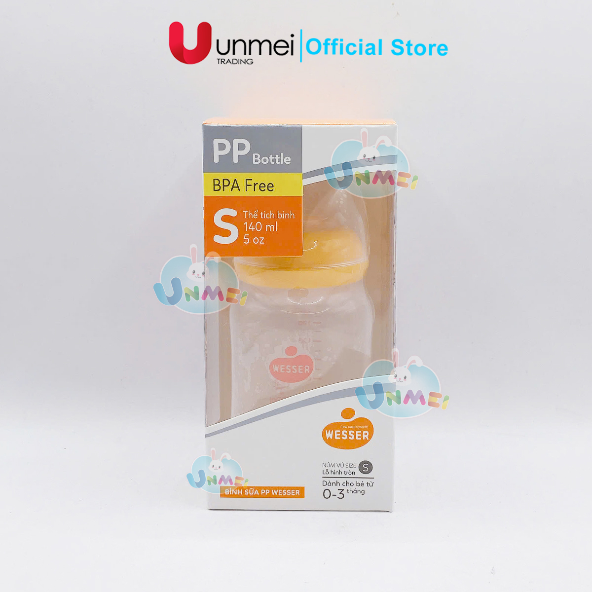 Bình sữa Wesser PP (cổ hẹp) 140ml