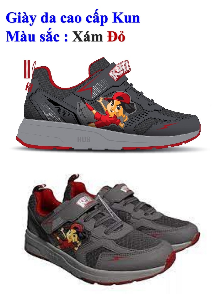 GIẦY DA CAO CẤP KUN sang chảnh màu đen đỏ SIZE 35