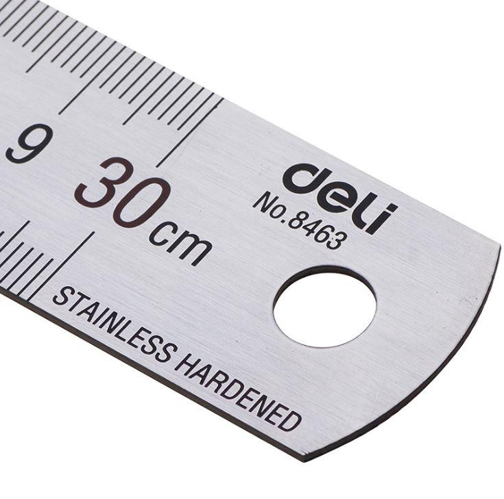 Thước lá cao cấp Deli 8463 30cm