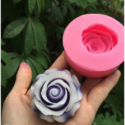 Khuôn silicon hoa hồng cánh mỏng