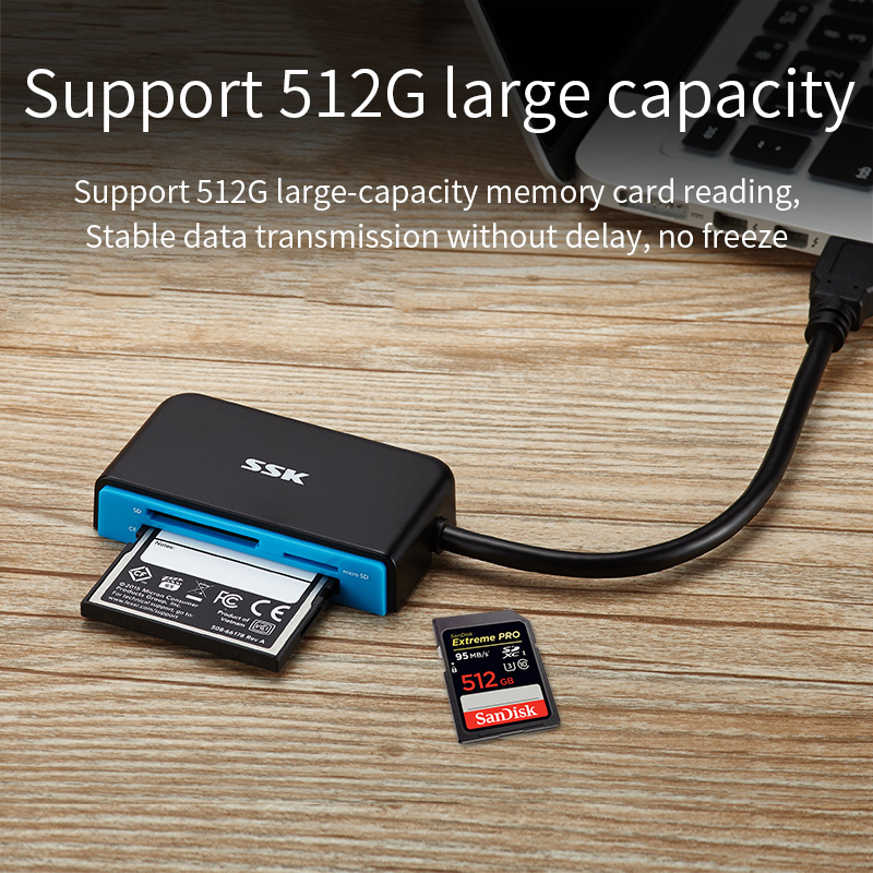 Đầu Đọc Thẻ Nhớ Tốc Độ Cao USB 3.0 CF TF SD Cho SDHC Sdhxs Micro SD Micro SDHC Micro SDHC Micro Sdxc SDXS T-Flash CF