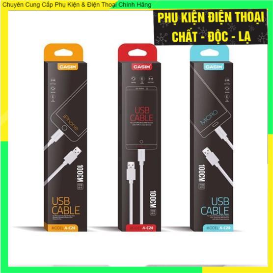 (SIÊU RẺ) CÁP SẠC CASIM CHÂN MICRO - SẠC NHANH SIÊU BỀN