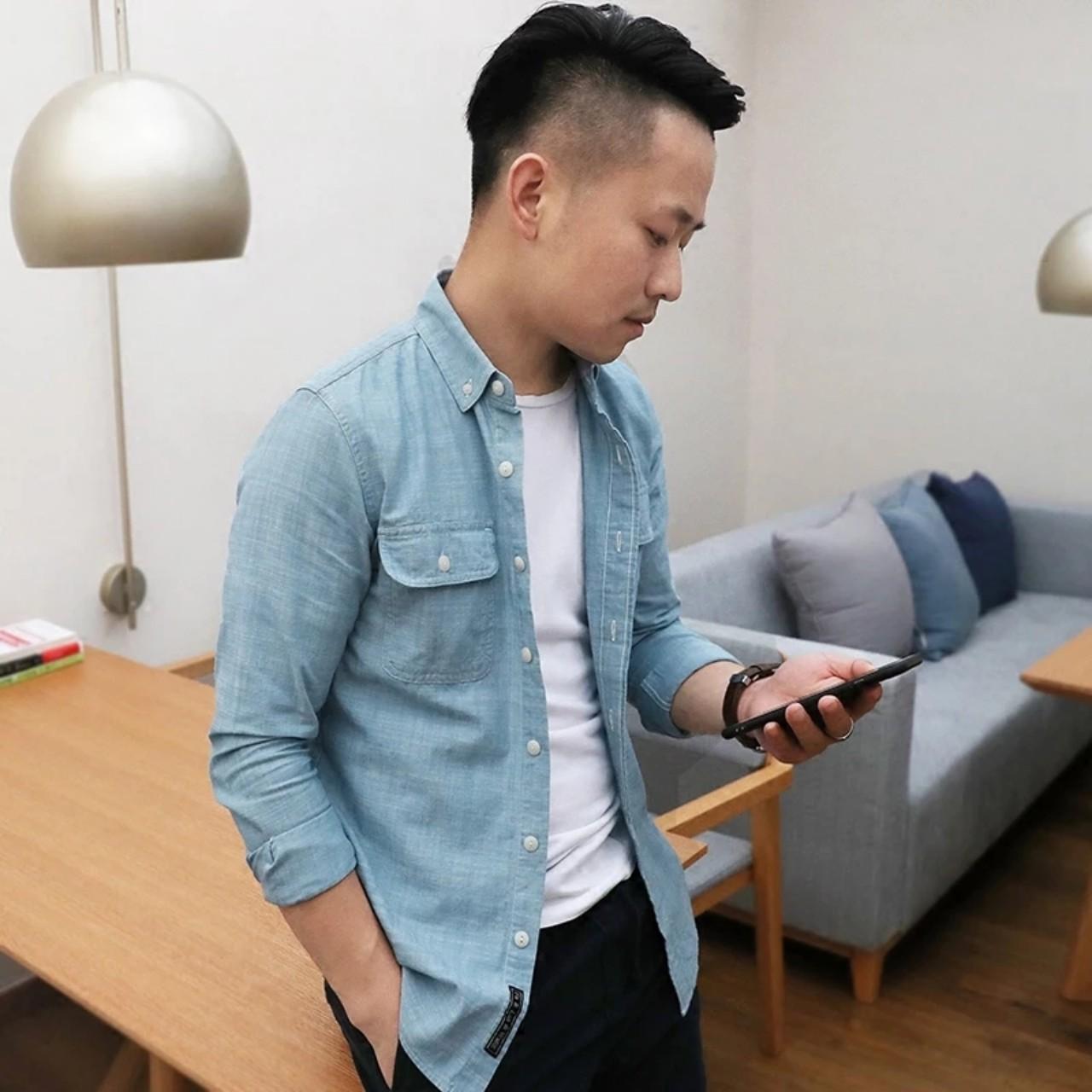 [HCM]ÁO KHOÁC SƠ MI NAM CÁ TÍNH PHONG CÁCH HÀN